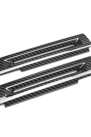 24+ Mustang Platinum Series Dry Carbon Fiber Interior Grip Handles Covers w/ Gloss Finish by CPG Big Sale