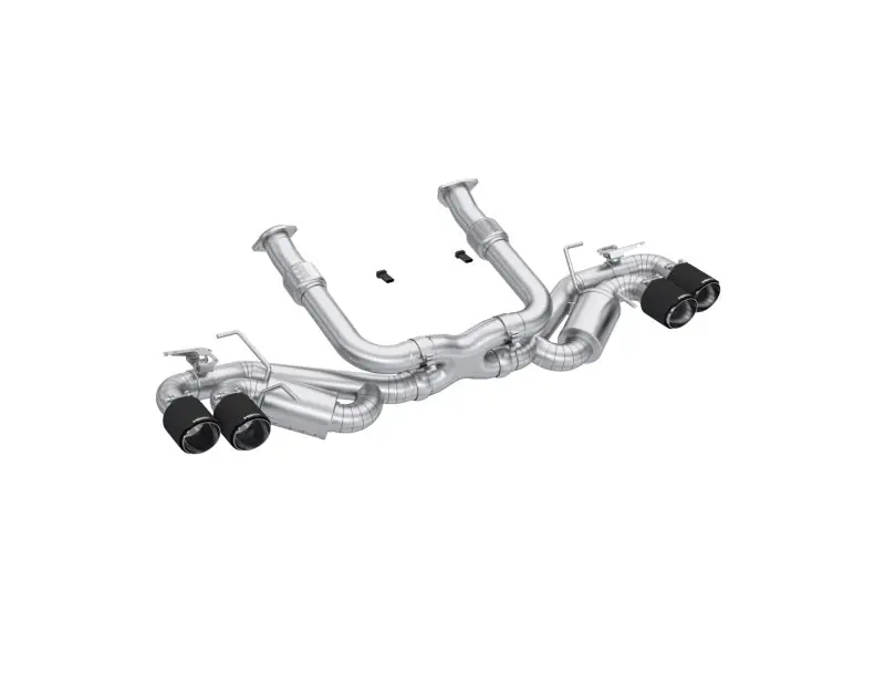 MBRP 20-24 Chevrolet Corvette C8 3in Active Cat Back Quad Split Rear Exit Exhaust w/ AFM Sims Price Cut