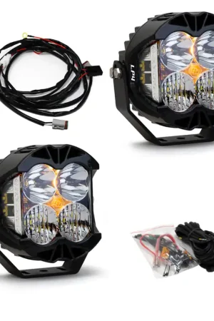 Authentic Baja Designs Jeep JL/JT Rubicon Steel Bumper LED Light Kit LP4