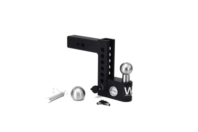 Time-Limited Weigh Safe Aero Hitch 6in Drop Hitch & 2in Shank (10K/12.5K GTWR) w/WS05 - Steel