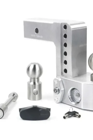 Modern Weigh Safe 6in Drop Hitch w/Built-in Scale & 2.5in Shank (10K/18.5K GTWR) w/WS05 - Aluminum