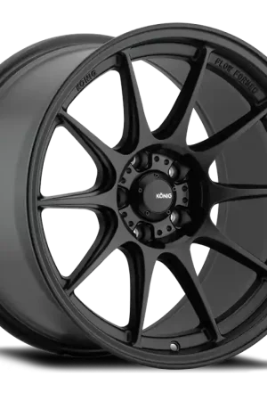 Konig Dekagram 18x8.5 5x114.3 ET45 Semi-Matte Black Grab Now