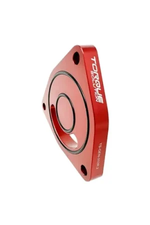 Torque Solution V2 Blow Off BOV Sound Plate (Red): Multiple Applications Clearance