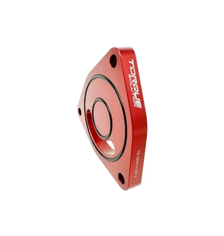 Torque Solution V2 Blow Off BOV Sound Plate (Red): Multiple Applications Clearance