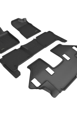 Buy Today 3D MAXpider 19-24 Nissan Armada Kagu Floor Mat- Black R1 R2 R3