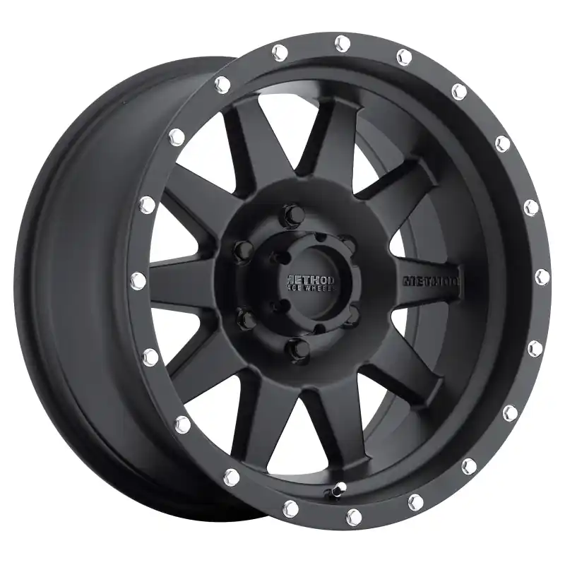Luxury Method MR301 The Standard 16x8 0mm Offset 6x5.5 108mm CB Matte Black Wheel