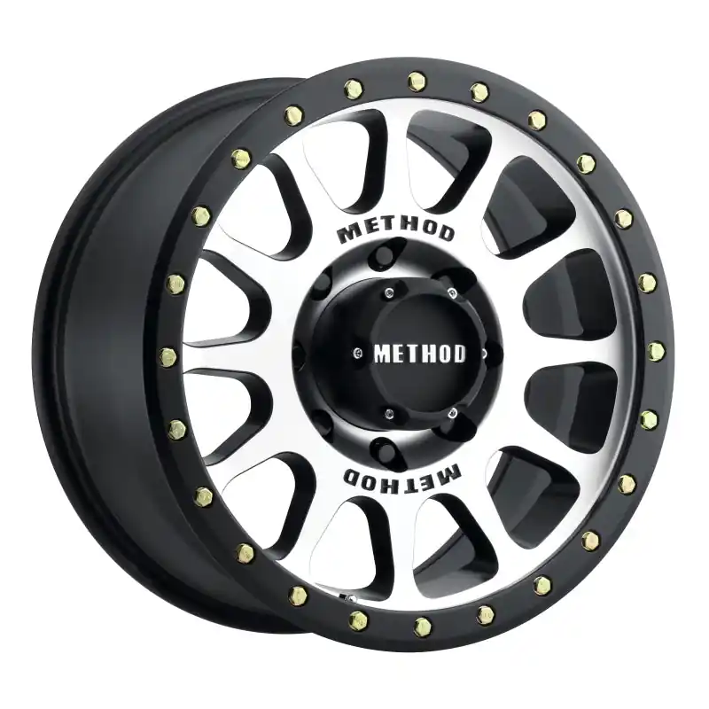 Bulk Order Method MR305 NV 18x9 +18mm Offset 8x170 130.81mm CB Machined/Black Street Loc Wheel