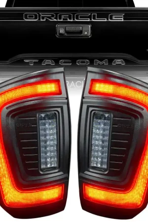 Oracle Lighting 16-23 Gen 3 Toyota Tacoma Black Series Flush Style LED Tail Lights Price Cut