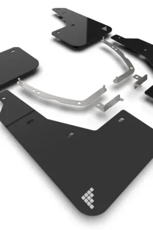 Budget Rally Armor 2025 Hyundai Ioniq 5 PE Black UR Mud Flap w/Silver Battery Logo
