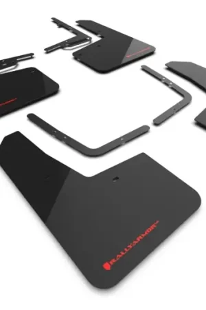 Buy Online Rally Armor 21-25 Ford F-150 Raptor Gen 3 Black UR Mud Flap w/Red Logo