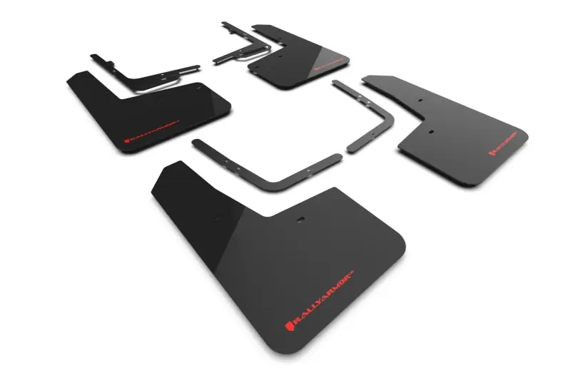 Buy Online Rally Armor 21-25 Ford F-150 Raptor Gen 3 Black UR Mud Flap w/Red Logo
