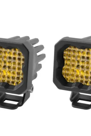 Diode Dynamics Stage Series C1 LED Pod Sport - Yellow Wide Standard ABL (Pair) Free Returns