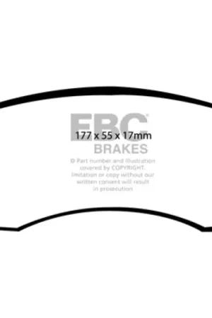 Last Chance EBC 90-91 Jeep Cherokee 2.5 4WD Yellowstuff Front Brake Pads