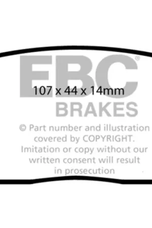 In Demand EBC 03-12 Mazda RX8 1.3 Rotary (Standard Suspension) Bluestuff Rear Brake Pads