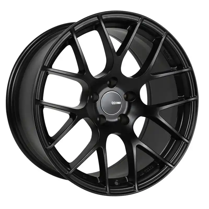 Enkei Raijin 18x8 45mm Offset 5x100 Bolt Pattern Matte Black Wheel Mega Sale