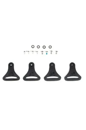 Popular EVS Axis D-Rings Kit (2 Flush/2 Swivel/Hardware) - Black