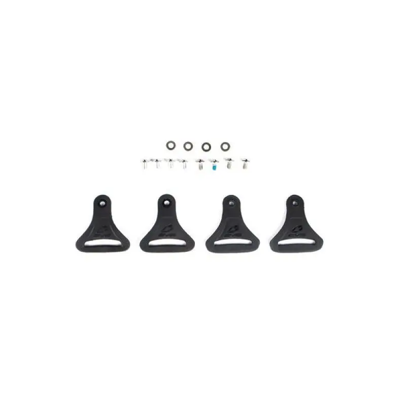 Popular EVS Axis D-Rings Kit (2 Flush/2 Swivel/Hardware) - Black