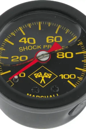 Bikers Choice 0-100 PSI Oil Pressure Gauge Black Face Black Bezel Liquid Filled Universal Custom Cheap