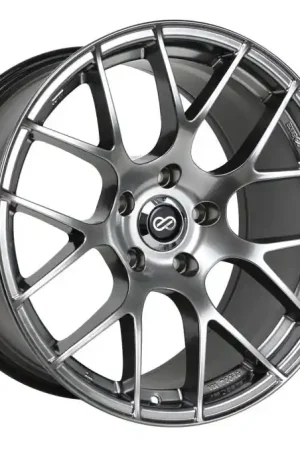 Enkei Raijin 18x8 45mm Offset 5x112 Bolt Pattern 72.6 Bore Diameter Hyper Silver Wheel Save Now