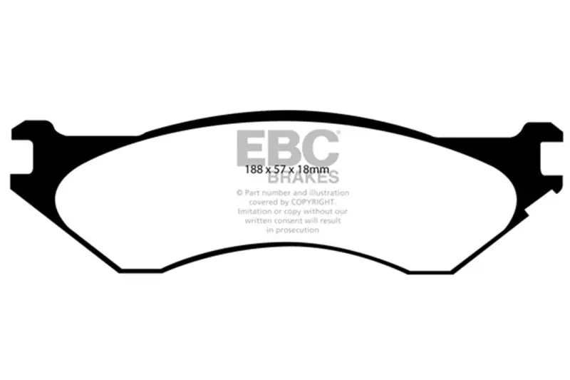 EBC 06-11 Dodge Ram 1500 Mega Cab 2WD Yellowstuff Rear Brake Pads Fast Shipping