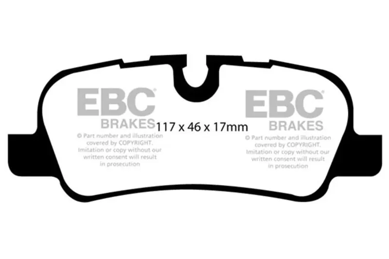 EBC 05-10 Land Rover LR3 4.4 Extra Duty Rear Brake Pads Price Drop