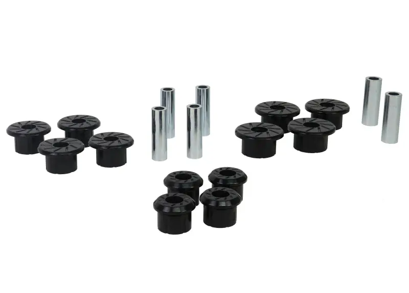 Discount Whiteline 1999-2018 Chevrolet Silverado 1500 Spring - Eye Front/Rear And Shackle Bushing