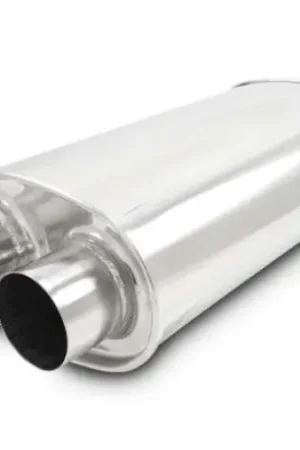 Vibrant Universal Streetpower 3in Stainless Steel Dual In-Out Oval Muffler Trending