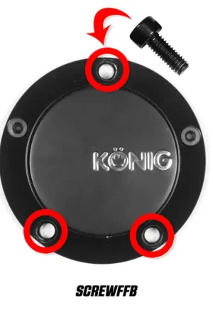 Exclusive Konig Cap Screw (Black) For CAPFFB - Flow Formed (Single)