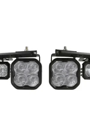 Low Price Diode Dynamics 21-Up Ford Bronco Stage Series Fog Pocket Kit - White Sport