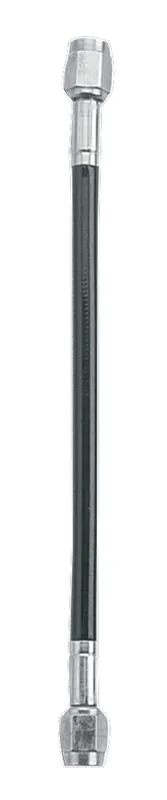Fragola -3AN Ext Black Covered Assembly Straight x Straight 14in Affordable