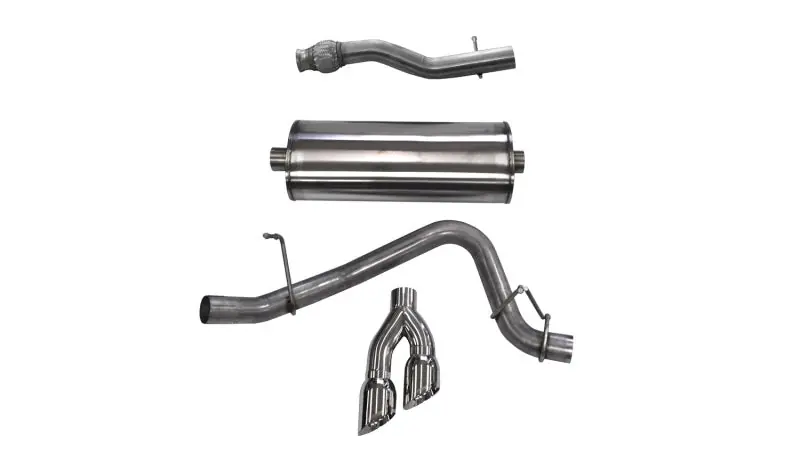 Clearance Corsa 2015-2020 GMC Yukon XL 1500 5.3L V8 3in Cat-Back Single Side Exit Twin 4in Polished Tips