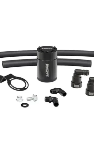 Corsa Performance 2015-2017 Ford Mustang 3 oz. Aluminum Oil Catch Can W/ Mounting Bracket Authentic