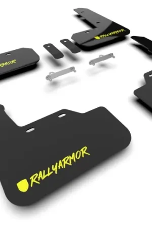 Rally Armor 22-25 Subaru WRX Black UR Mud Flap Altered Font Light Green Logo Genuine