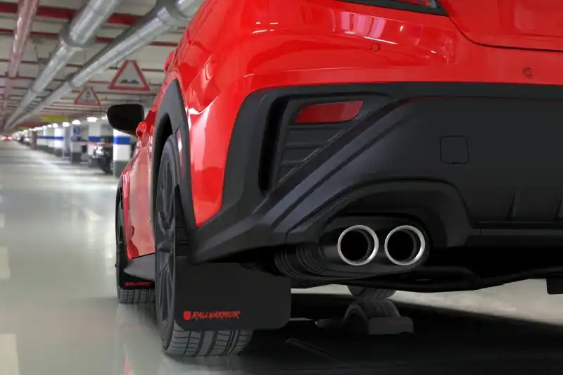 Latest Rally Armor 22-25 Subaru WRX Black UR Mud Flap Altered Font Met. Blk Logo