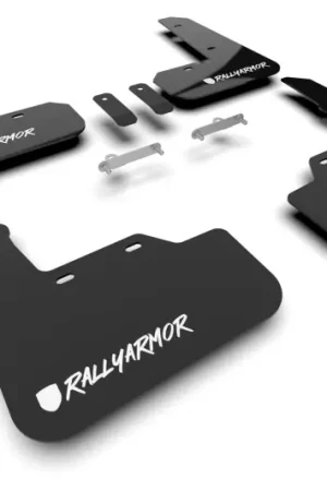 Money Back Guarantee Rally Armor 22-25 Subaru WRX Black UR Mud Flap Altered Font White Logo