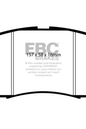 Hassle-Free Returns EBC 06-09 Infiniti FX35 3.5 Greenstuff Front Brake Pads