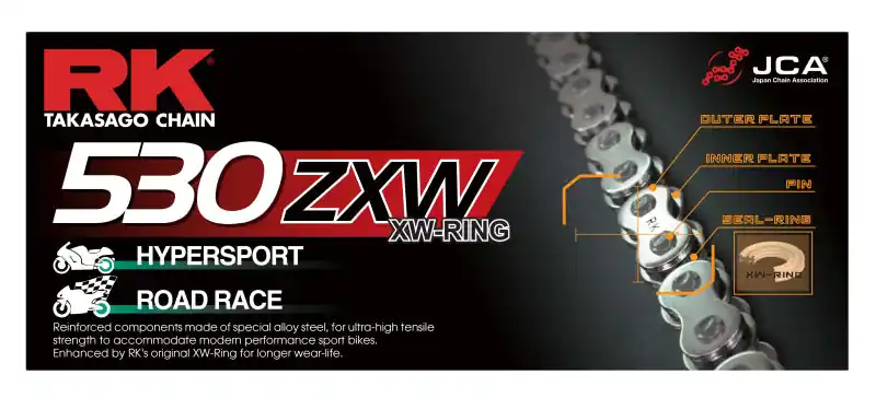 Limited Edition RK Chain CC530ZXW-150L XW-Ring - Chrome