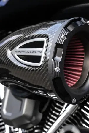 Performance Machine 23-Up CVO, 2024 Touring C4 Series Air Cleaner - Carbon Fiber/Black Ops Warranty Included