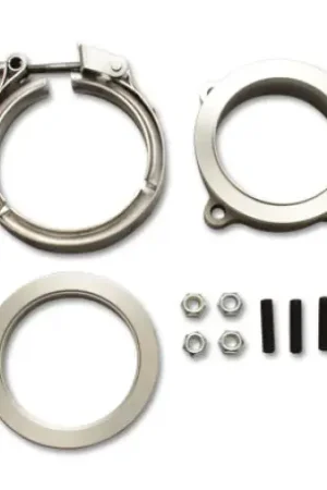 Modern Vibrant GT Series Turbo Adapter 3in 4 Bolt to 3in V-Band Flange w/ V-Band & V-Band Clamp