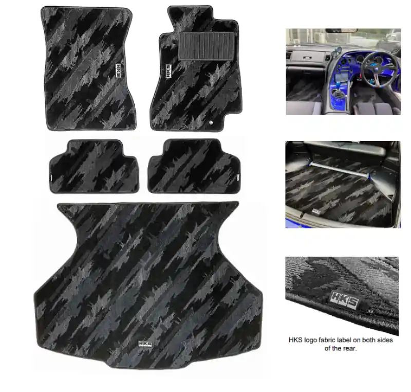 Free Shipping HKS FLOOR MATS JZA80 FULL SET OCT RHD