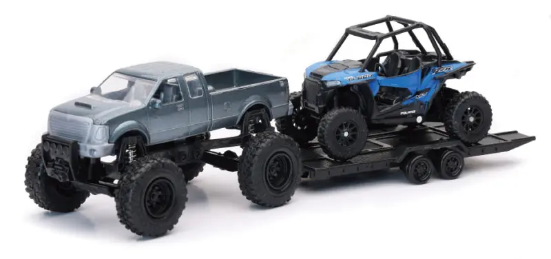 New Ray Toys Pickup Toy Hauler with Polaris RZR XP1000 EPS Big Sale