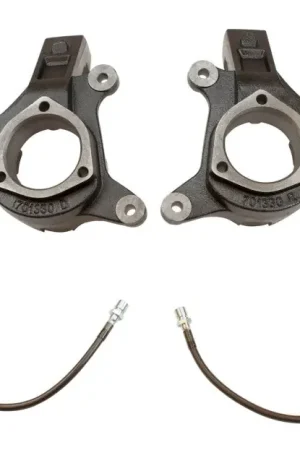 In Demand MaxTrac 07-16 GM C1500 2WD 3in Front Lift Spindles w/Extended DOT Compliant Brake Lines