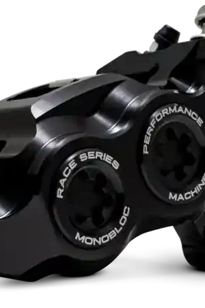 While Supplies Last Performance Machine 08-23 FL,18-24 M8 Softail,06-17 VRod 137x4B Rce Series Monobloc Caliper Right BK