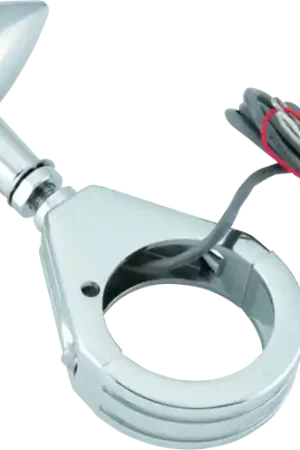 Last Chance Bikers Choice Chrome Mini LED Turn Signals W/ 41 MM Clamp Universal Custom Pr