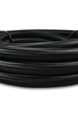 Seasonal Sale Vibrant -3 AN Black Nylon Braided Flex Hose w/PTFE Liner (10FT Roll)