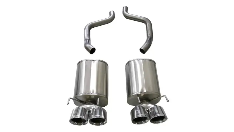 Bargain Corsa 2009-2013 Chevrolet Corvette (C6) 6.2L Polished Sport Axle-Back Exhaust w/4.5in Tips