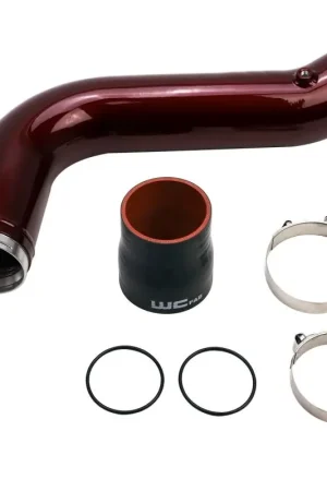 New Release Wehrli 17-19 Chevrolet 6.6L L5P Duramax Passenger Side 3.5in Intercooler Pipe - WCFab Grey