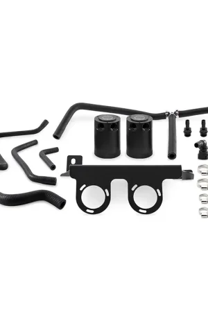 Free Returns Mishimoto 2016+ Chevrolet Camaro 2.0T Baffled Oil Catch Can Kit - Black