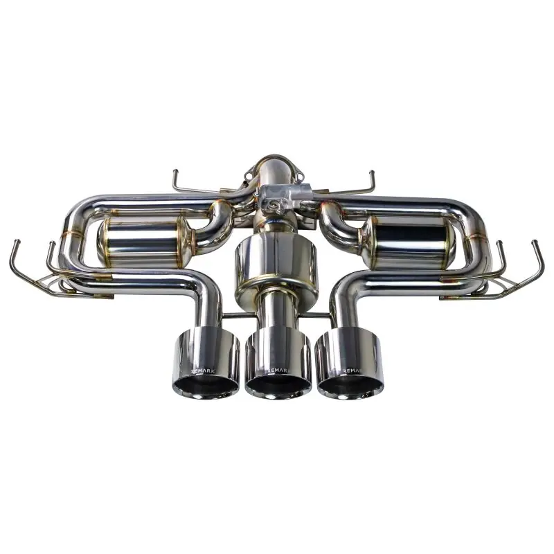New Release Remark 2023+ Honda Civic Type-R (FL5) Triple Tip Catback Exhaust w/ Triple Tip & Front Pipe
