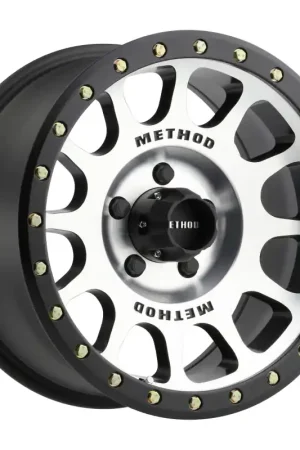 Hot Picks Method MR305 NV 18x9 +25mm Offset 5x150 116.5mm CB Machined/Black Street Loc Wheel